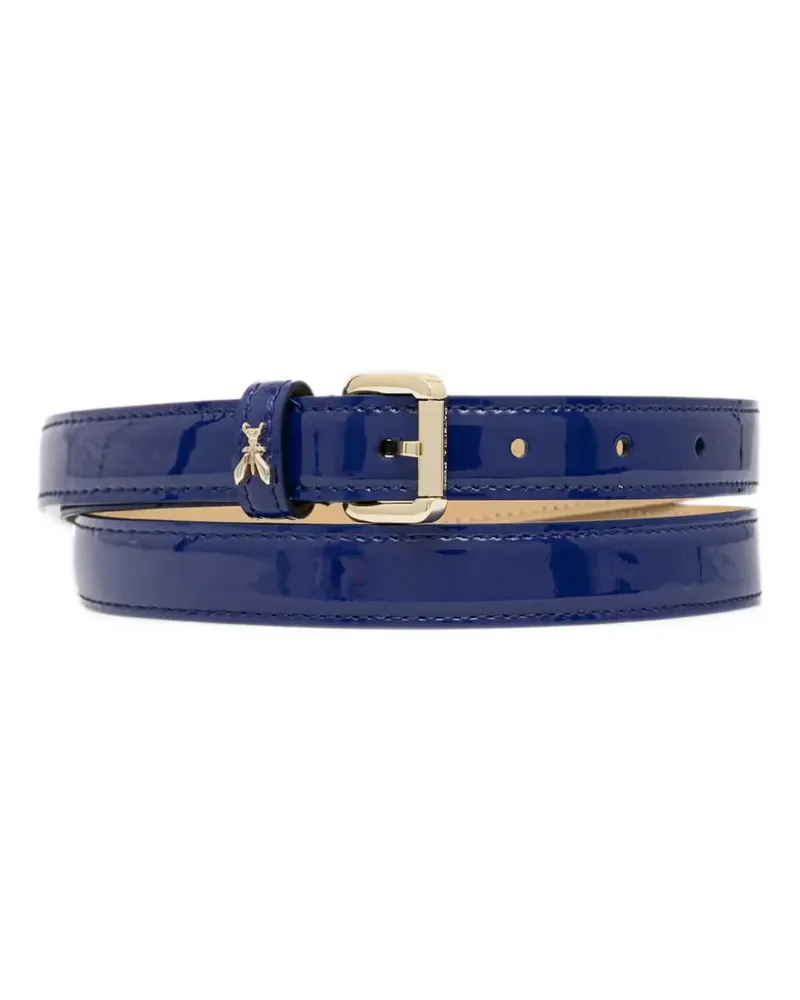 Patrizia Pepe patent-finish Fly belt - Blau Blau
