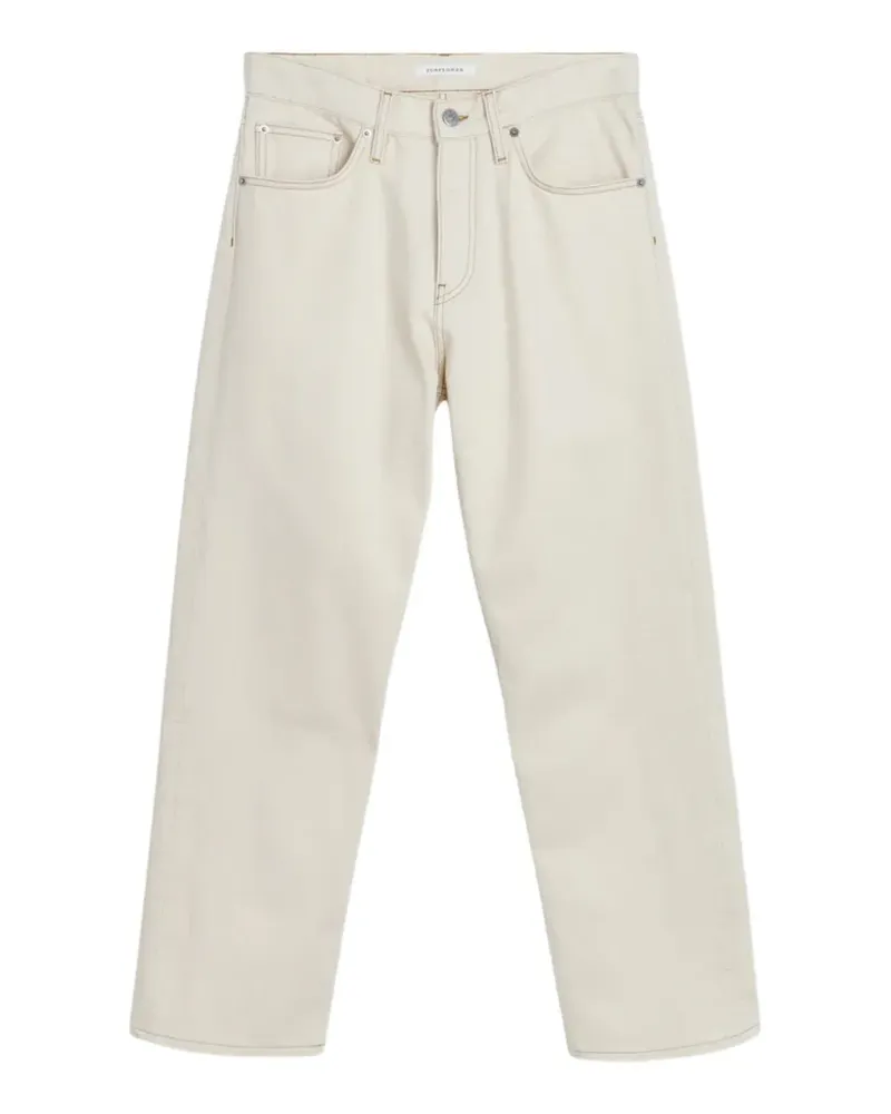 Sunflower Loose contrast-stitched jeans - Nude Nude