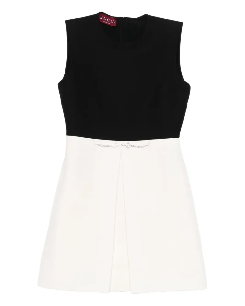 Gucci Kristallverziertes Kleid mit Falten - Schwarz Schwarz
