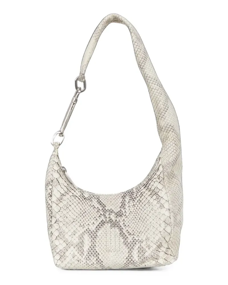 Rick Owens small Disco Gemini snake-effect carabiner-detail tote bag - Nude Nude