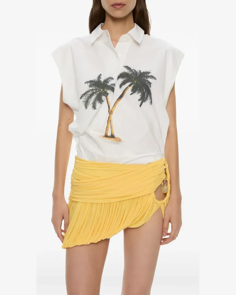 Christopher Esber Mirage Palm Tornado sleeveless shirt - Weiß Weiß