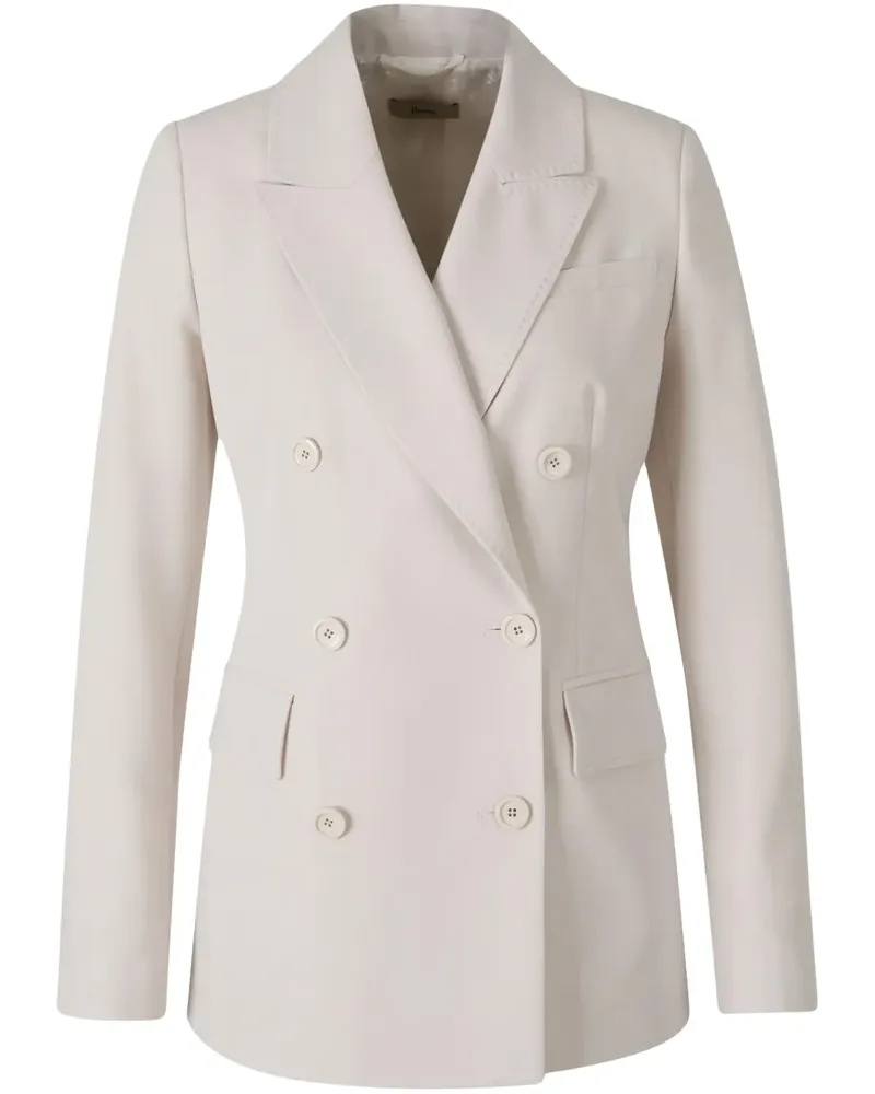 Herno Doppelreihiger Blazer - Nude Nude