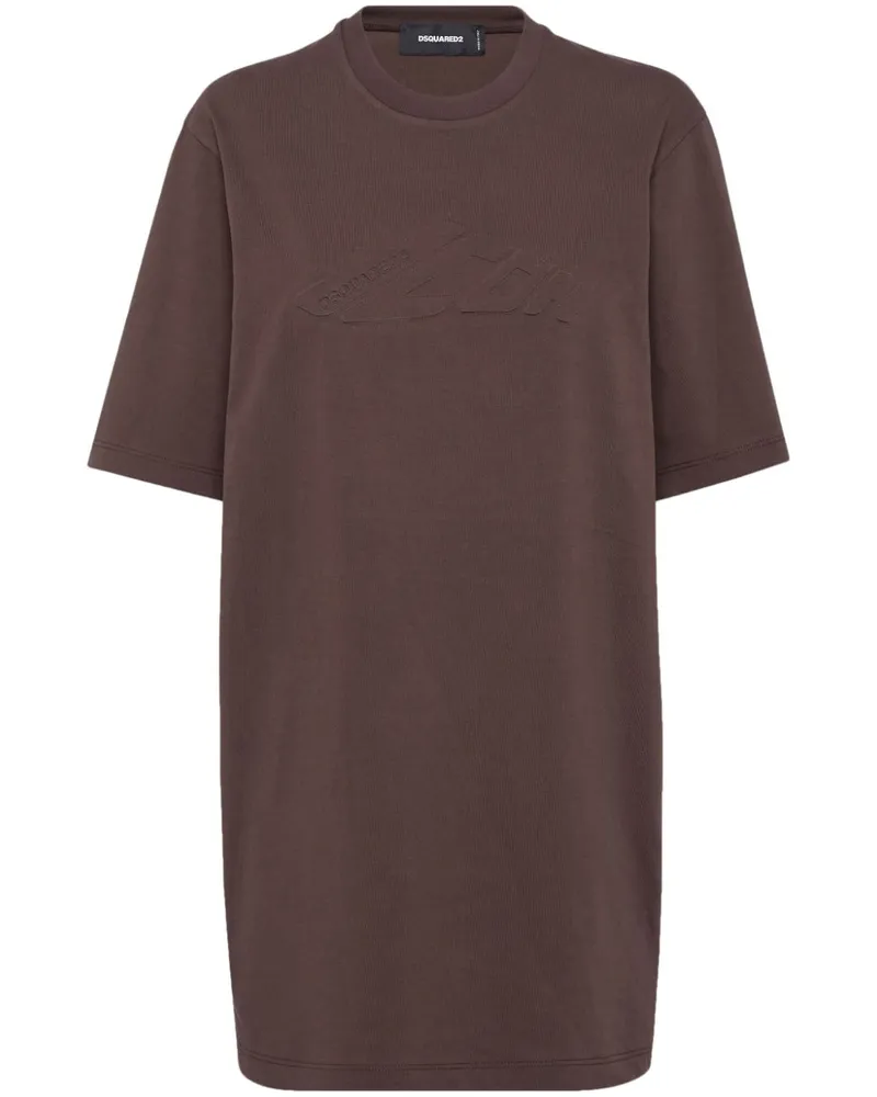 Dsquared2 Icon T-Shirt-Minikleid - Braun Braun