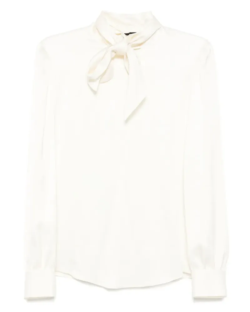 Tom Ford Satinbluse mit Schleifendetail - Nude Nude