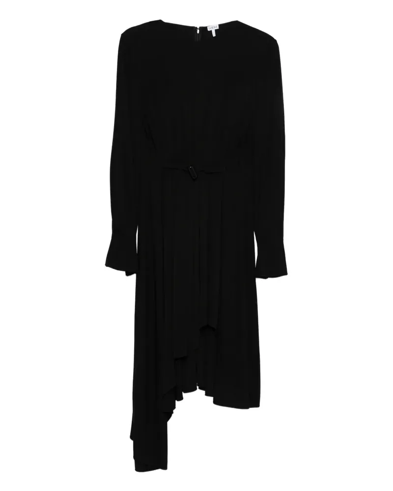 Loewe Asymmetrisches Kleid - Schwarz Schwarz