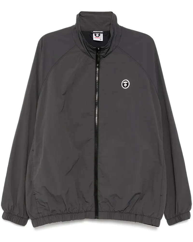 BAPE AAPENOW Windbreaker mit Moonface-Logo - Schwarz Schwarz