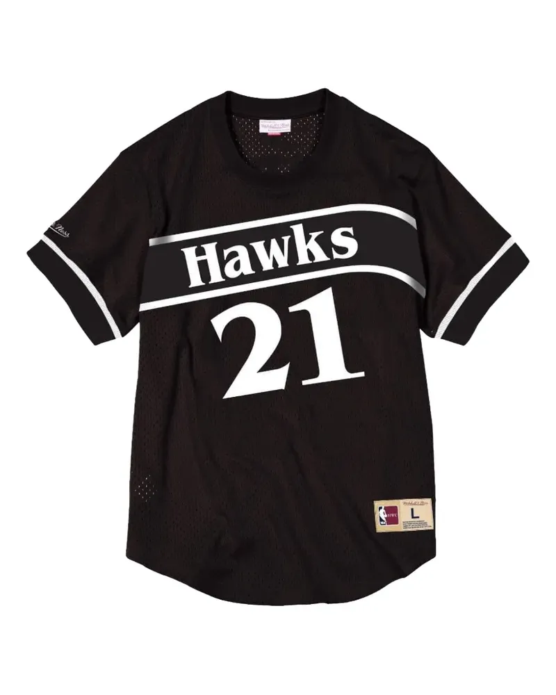 Mitchell & Ness T-Shirt aus Mesh - Schwarz Schwarz