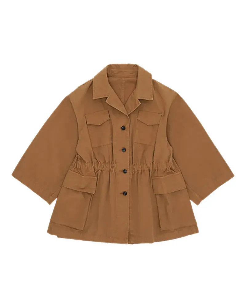 Fortela Sahariana Jacke mit aufgesetzten Taschen - Braun Braun