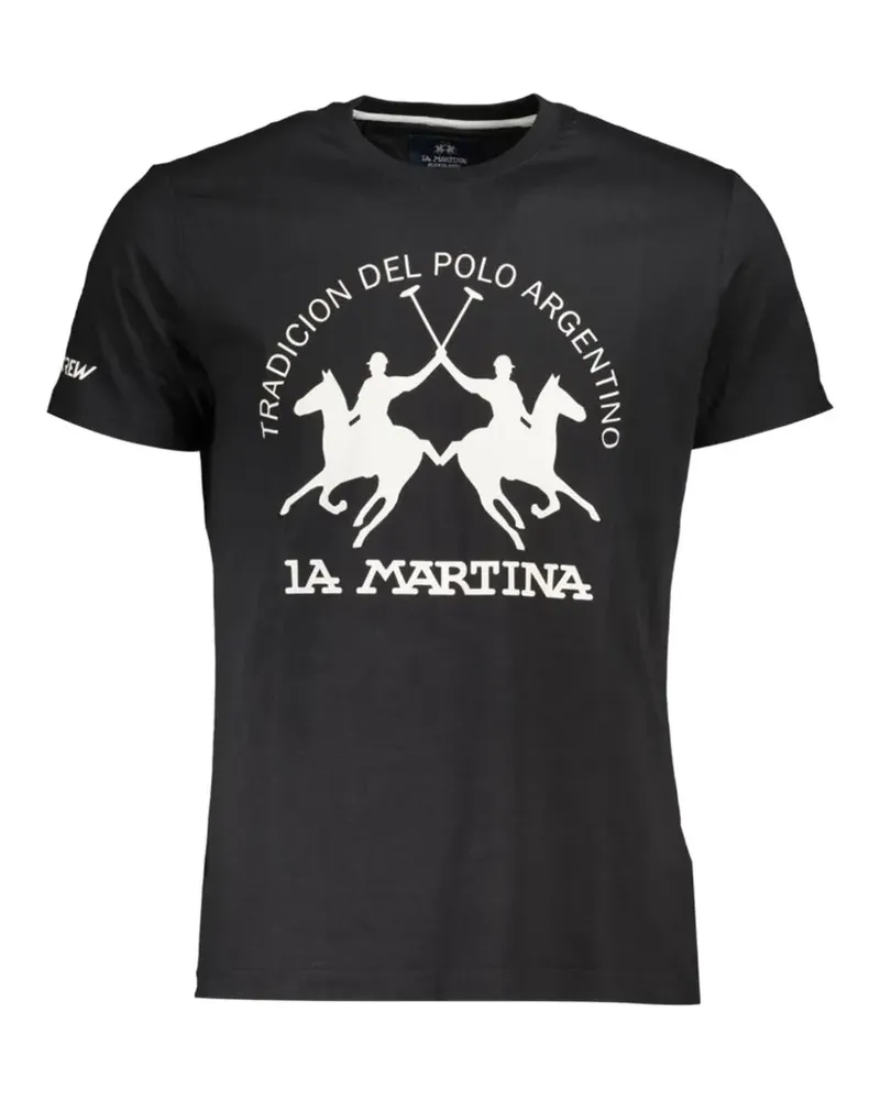 La Martina graphic-print T-shirt - Schwarz Schwarz