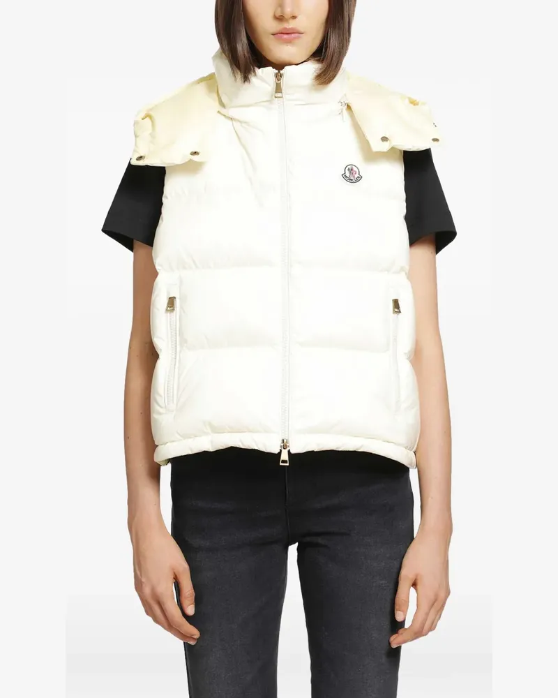 Moncler Niverolle quilted hooded gilet - Nude Nude
