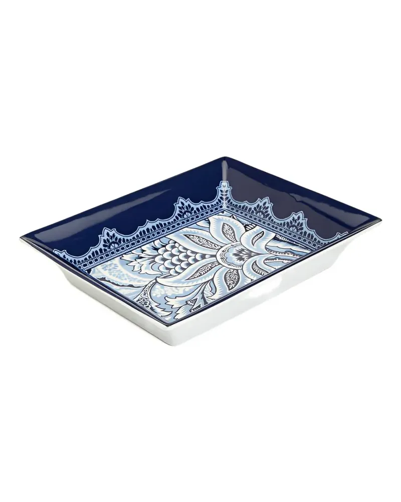Etro Eckige Bloom Schmuckablage - Blau Blau