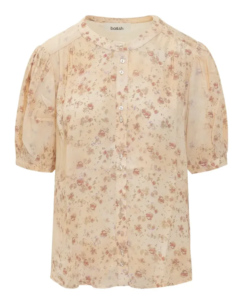 ba&sh floral button shirt - Nude Nude
