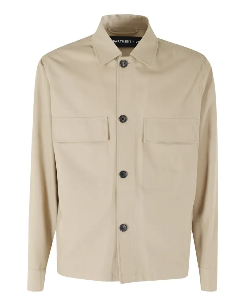 Department 5 flap-pocket shirt - Nude Nude