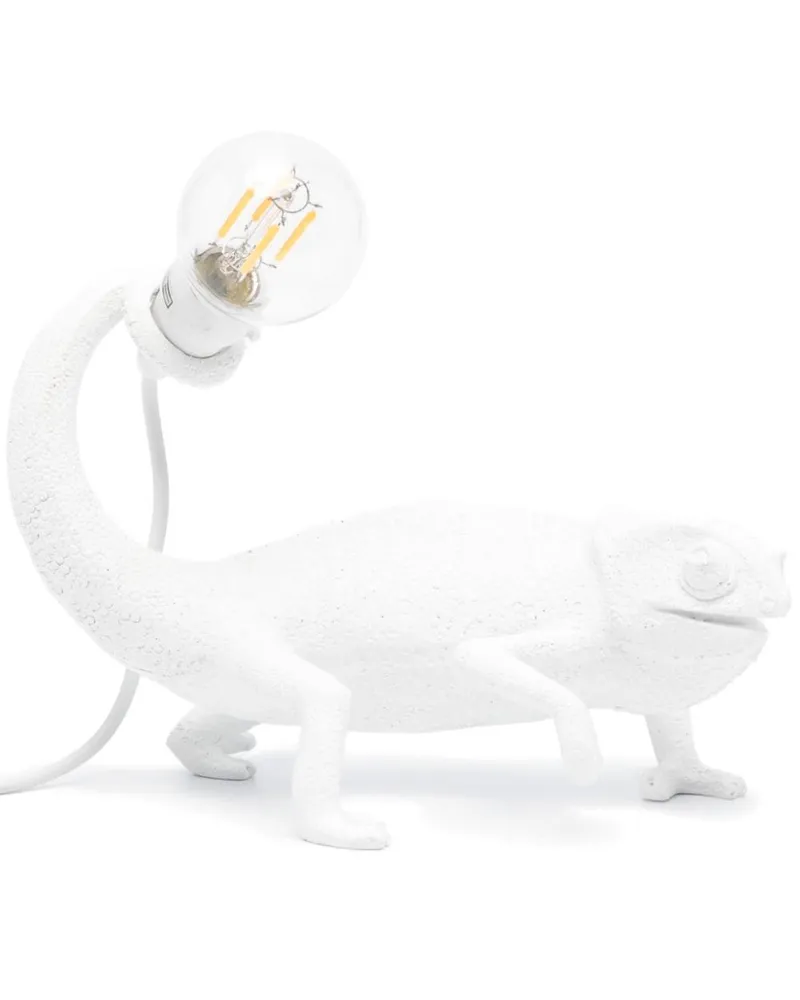 Seletti Stehlampe mit Chamäleonform - Weiß Weiß