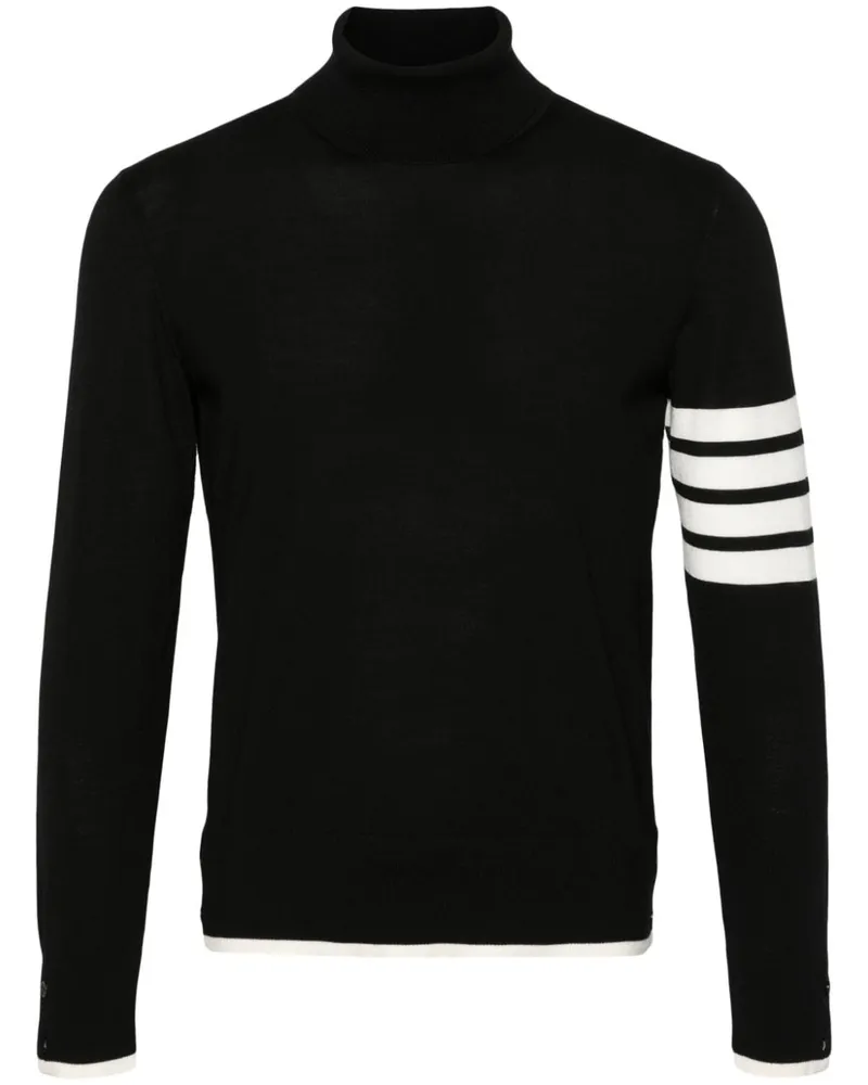 Thom Browne Pullover mit Rollkragen Schwarz