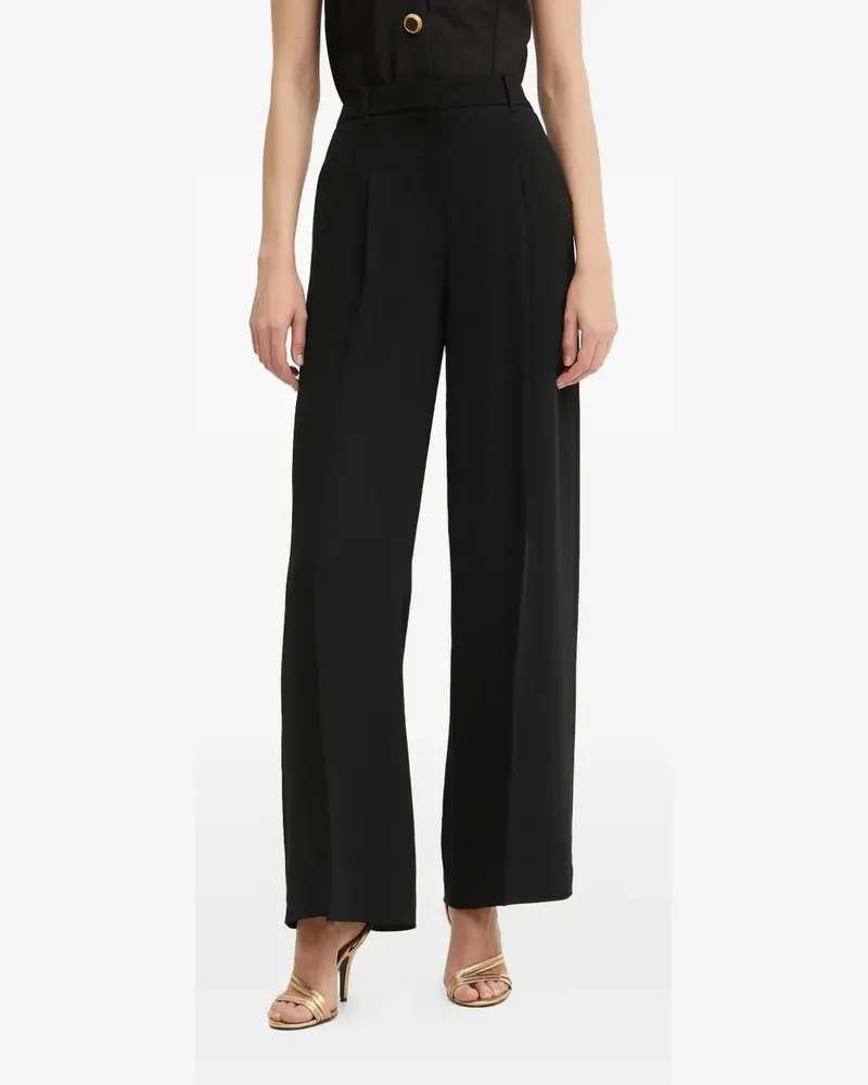 HUGO BOSS Plisseehose mit geradem Schnitt - Schwarz Schwarz