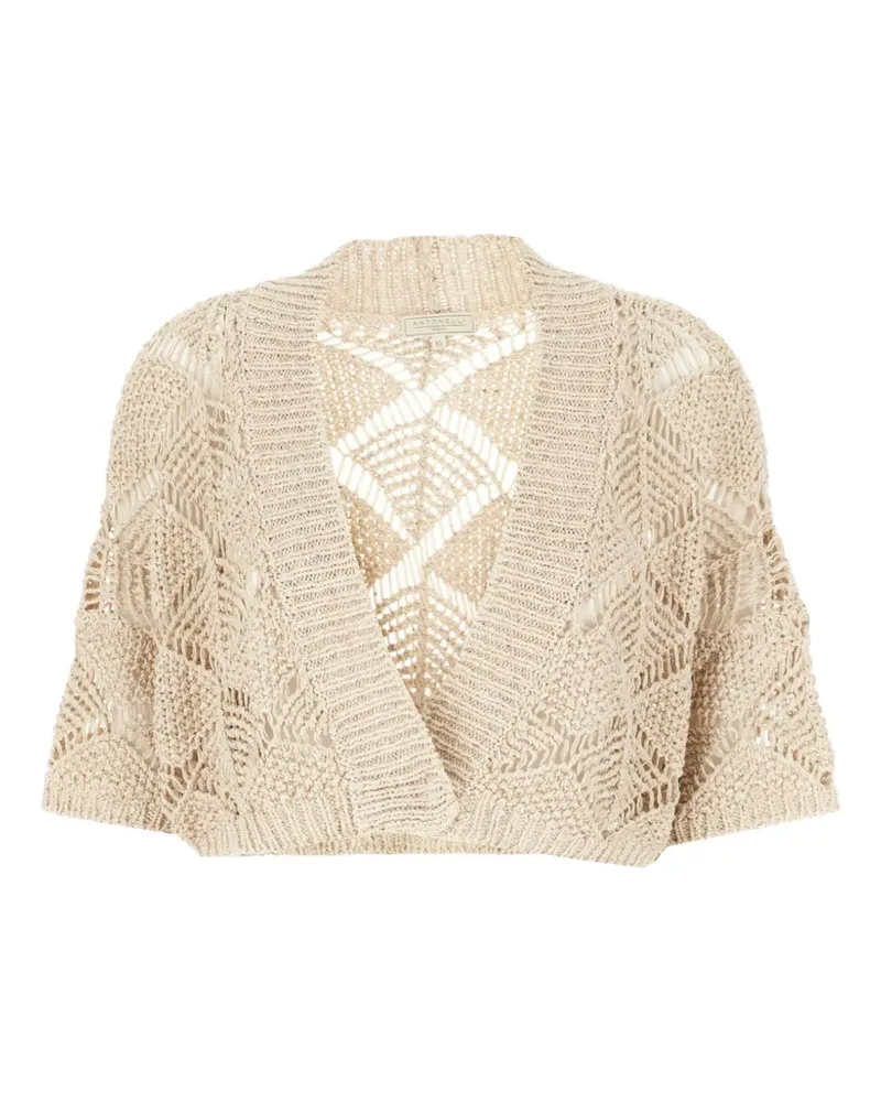 Antonelli Firenze open-knit cardigan - Nude Nude