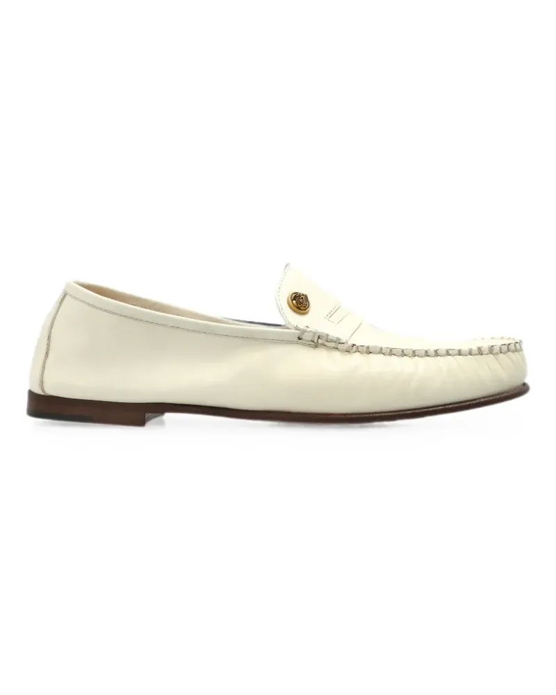 Versace Guanto leather loafers - Weiß Weiß