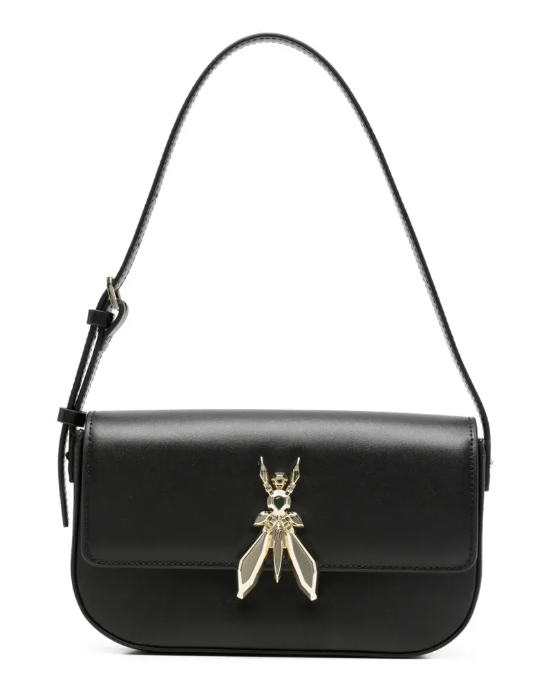 Patrizia Pepe logo-appliqué shoulder bag - Schwarz Schwarz