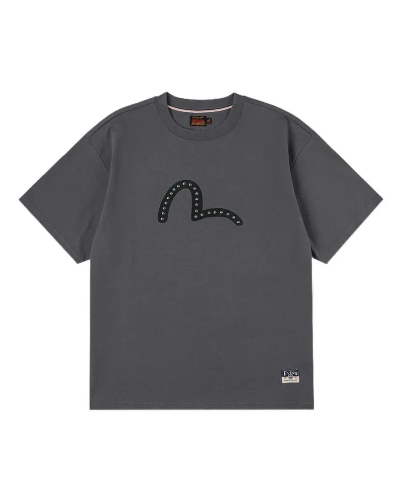Evisu seagull printed T-shirt - Grau Grau