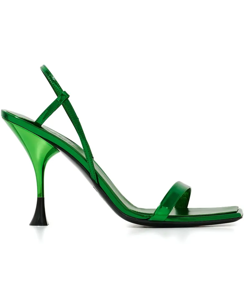 3JUIN 95mm square-toe sandals - Grün Grün