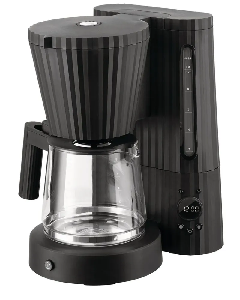 Alessi Plissé Filterkaffeemaschine - Schwarz Schwarz