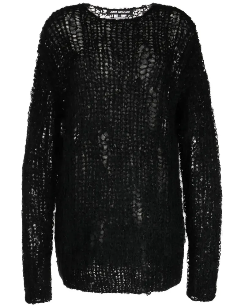 Junya Watanabe Locker gestrickter Pullover - Schwarz Schwarz