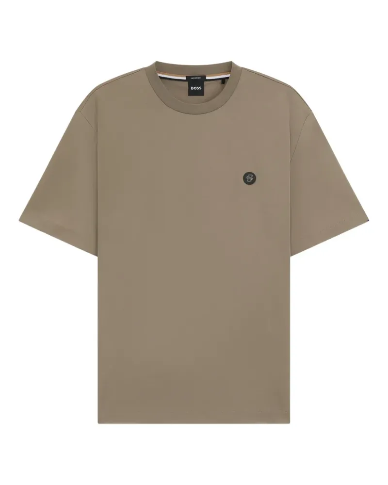 HUGO BOSS T-Shirt mit Logo-Patch - Nude Nude