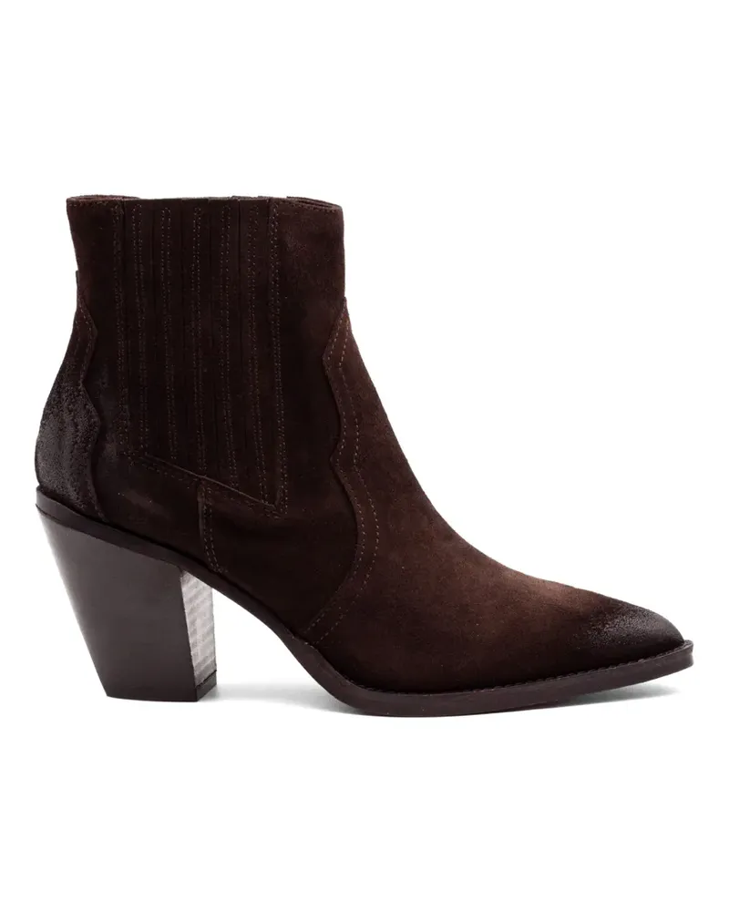 Julie Dee Cowboystiefel mit spitzer Kappe - Braun Braun
