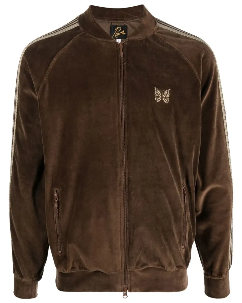 NEEDLES Jacke in Samtoptik - Braun Braun