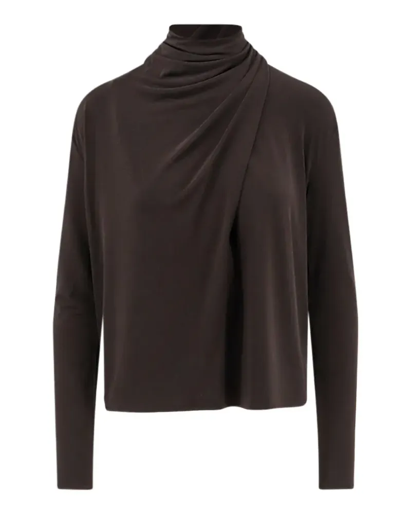 Vince draped long-sleeve top - Braun Braun