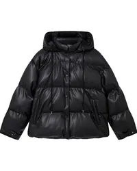 Stella McCartney Daunenjacke mit Kapuze Schwarz