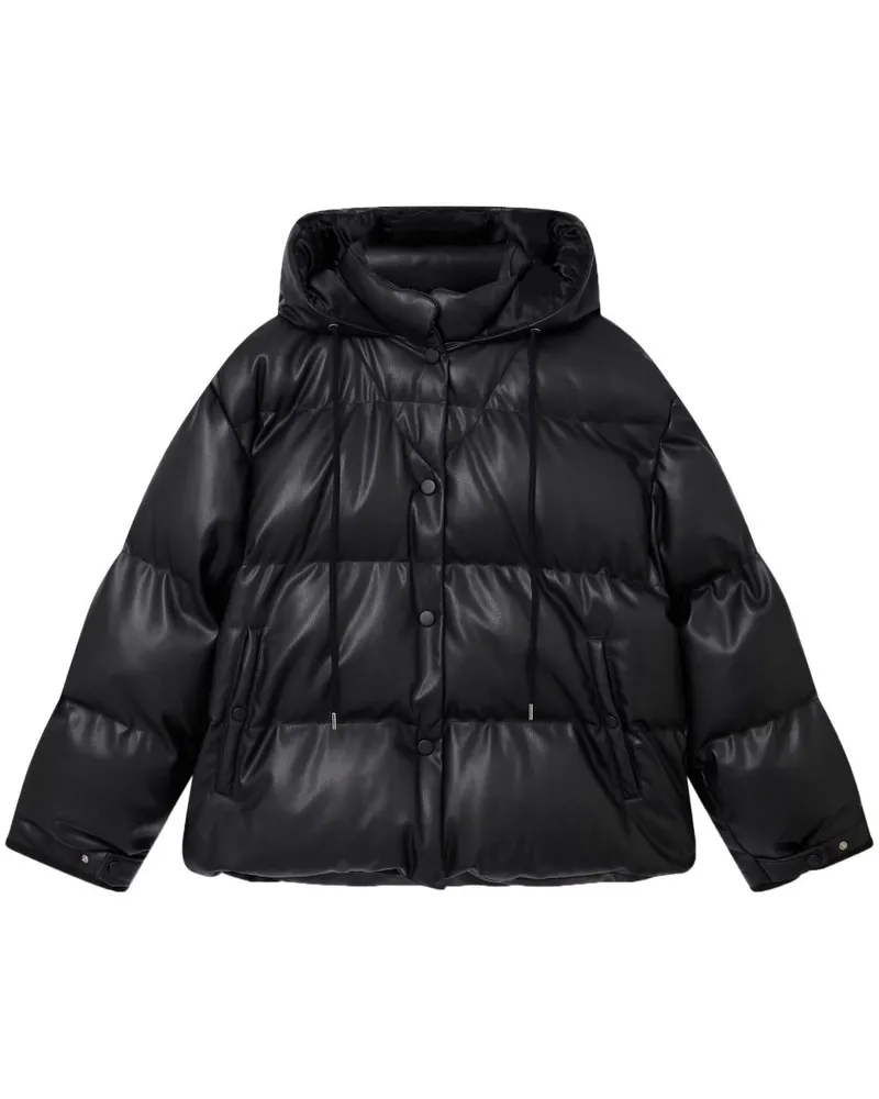 Stella McCartney Daunenjacke mit Kapuze - Schwarz Schwarz