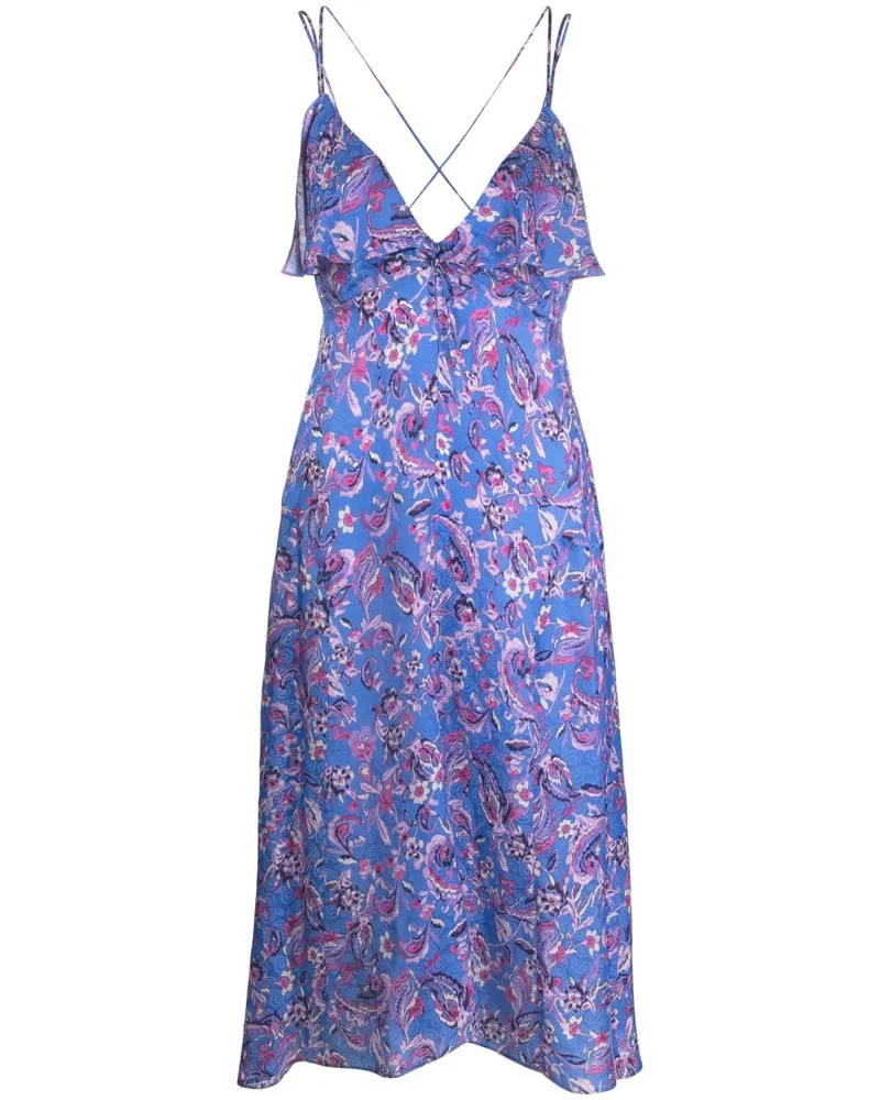 Isabel Marant Poppy Midikleid - Blau Blau
