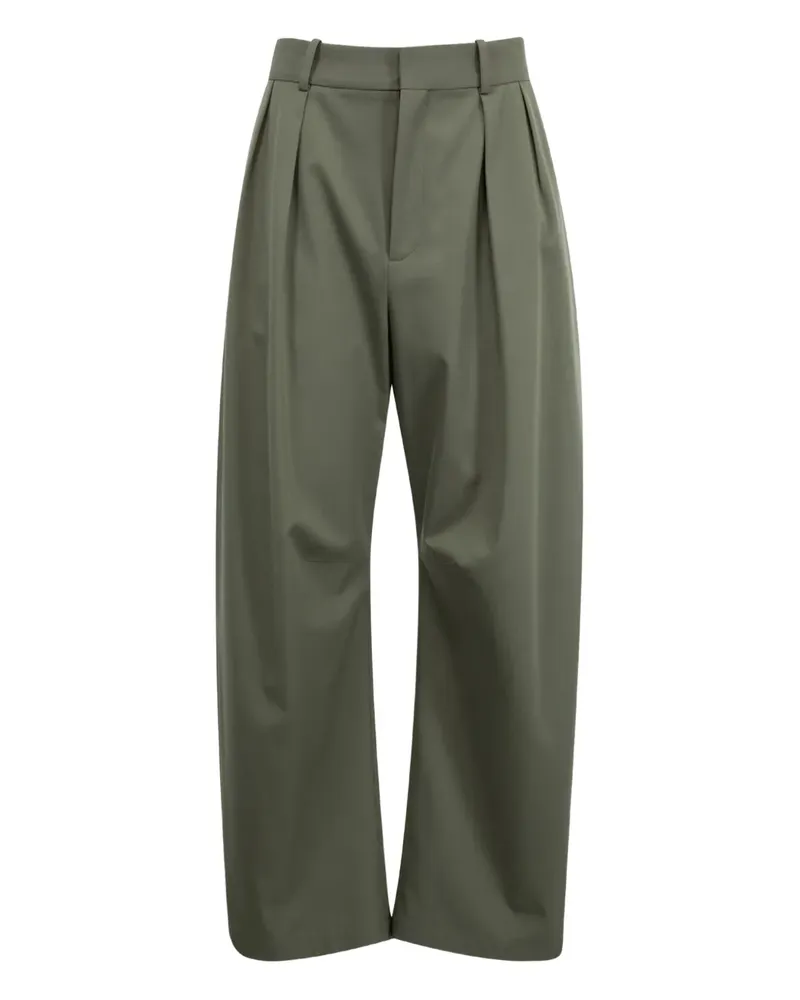 Loewe pleated barrel trousers - Grün Grün