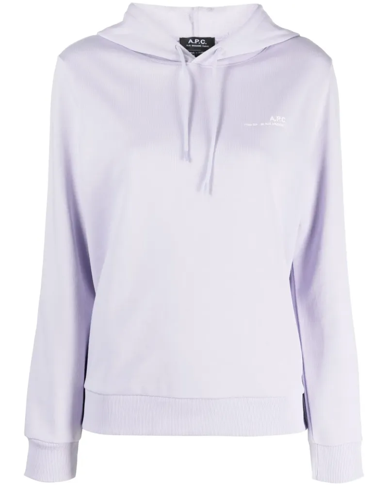 A.P.C. Item Hoodie - Violett Violett