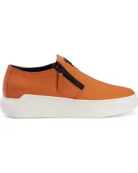 Giuseppe Zanotti Conley Sneakers mit Reißverschluss Orange