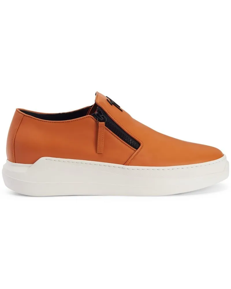 Giuseppe Zanotti Conley Sneakers mit Reißverschluss - Orange Orange