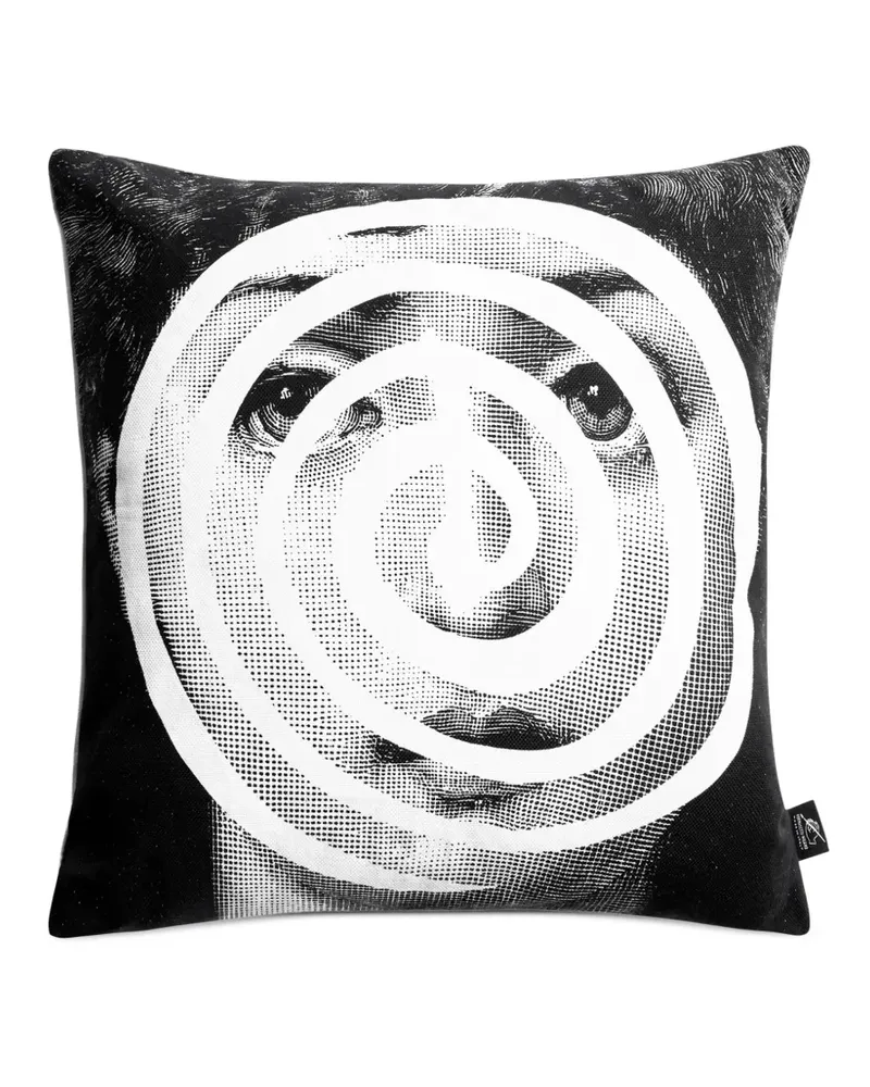 Fornasetti Tema e Variazioni n. 18-297 Kissen (40cm x 40cm) - Schwarz Schwarz