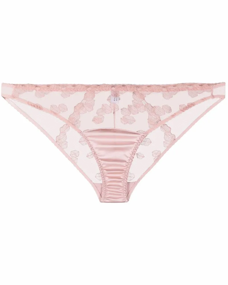 Fleur Of England Valentina Slip mit Lippenmotiv - Rosa Rosa