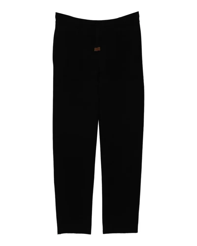 N.Peal Jogginghose im Layering-Look - Schwarz Schwarz