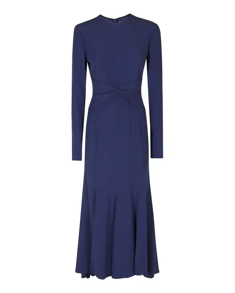 Alberta Ferretti Midikleid mit geraffter Taille - Blau Blau