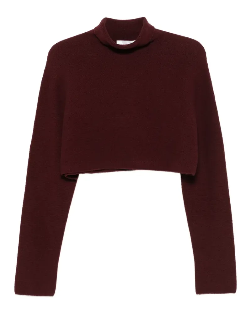 christian wijnants Kavin Cropped-Pullover - Rot Rot