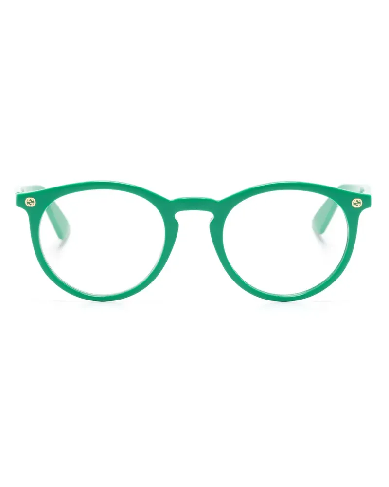 Gucci GG Brille mit rundem Gestell - Grün Grün