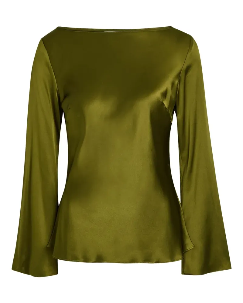 Reformation flared-sleeve top - Grün Grün