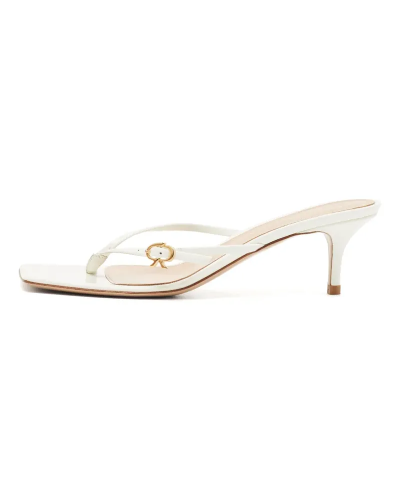 Gianvito Rossi Sandalen mit Schnallenriemen - Weiß Weiß