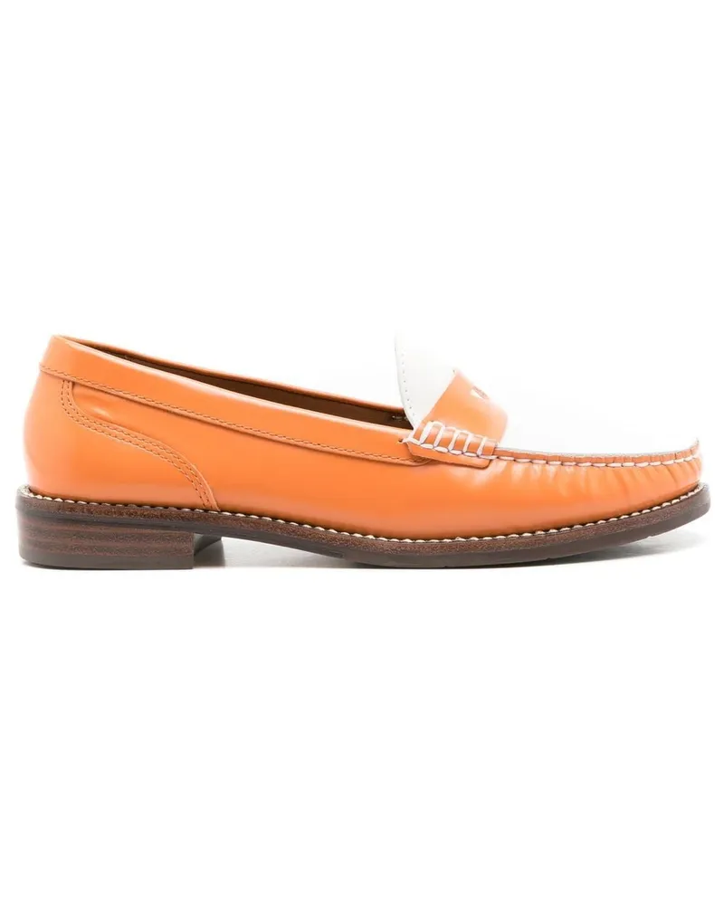 Sarah Chofakian Laine Loafer Orange