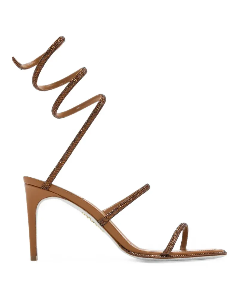 René Caovilla Cleo Sandalen mit Strassverzierung - Braun Braun