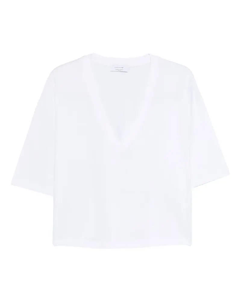 Daniele Fiesoli T-Shirt mit V-Ausschnitt - Weiß Weiß