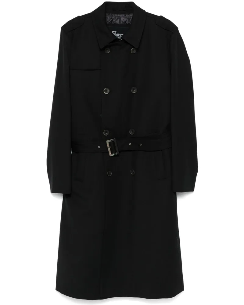 Herno Klassischer Trenchcoat - Schwarz Schwarz
